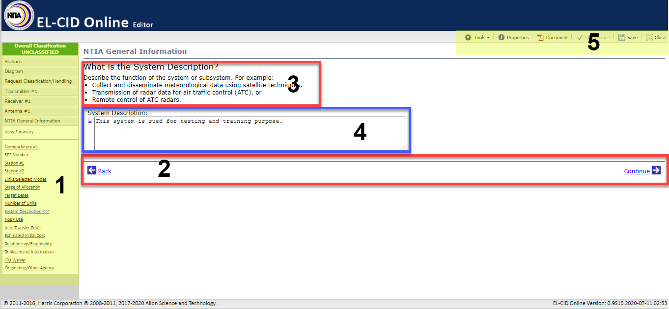 Editor Workspace Elements